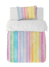Funda Plumón Stripe Rainbow Cuna 145 x 105 cm