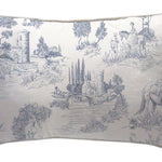 Textiles, Tela, Cojín, Funda Plumón, Piecera, Ropa Cama, Textil, cubre plumón, Genero, Cojines, Manta, Chal, Cubre Cama, Diseño Toile de Jouy Blue