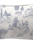 Cojín Toile De Jouy Blue 60 x 40 cm