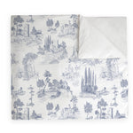 Textiles, Tela, Cojín, Funda Plumón, Piecera, Ropa Cama, Textil, cubre plumón, Genero, Cojines, Manta, Chal, Cubre Cama, Diseño Toile de Jouy Blue