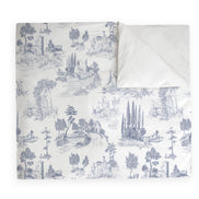 Textiles, Tela, Cojín, Funda Plumón, Piecera, Ropa Cama, Textil, cubre plumón, Genero, Cojines, Manta, Chal, Cubre Cama, Diseño Toile de Jouy Blue