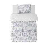 Textiles, Tela, Cojín, Funda Plumón, Piecera, Ropa Cama, Textil, cubre plumón, Genero, Cojines, Manta, Chal, Cubre Cama, Diseño Toile de Jouy Blue