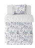 Funda Plumón Toile De Jouy Blue Cuna