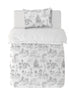 Funda Plumón Toile De Jouy Grey Cuna 145 x 105 cm