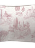 Cojín Toile De Jouy Pink 60 x 40 cm