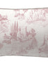 Cojín Toile De Jouy Pink 70 x 35 cm