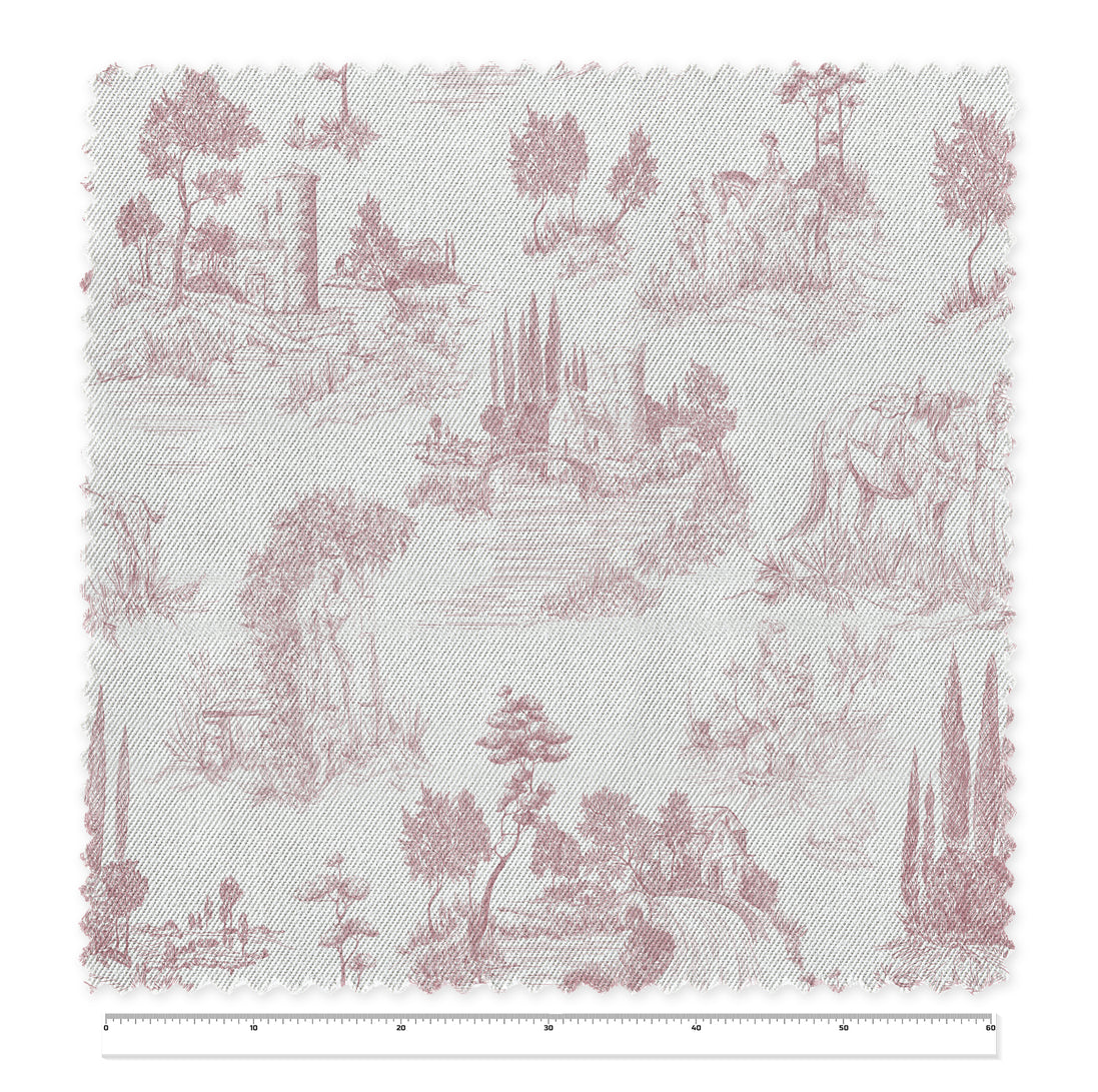 Cojín Toile De Jouy Pink 120 x 35 cm