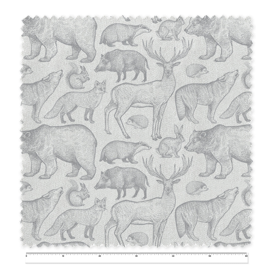 Tela Wild Animals x Metro (1,40 mts ancho)