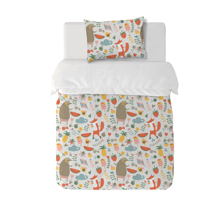 Funda Plumón Zoo Party Cuna 145 x 105 cm