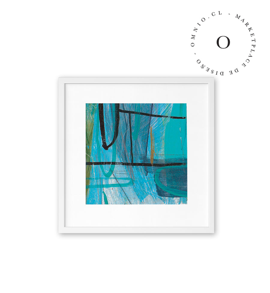 Abstract Blue Painting Cuadro