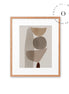 Brown Abstract Shapes I Cuadro