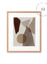 Brown Abstract Shapes III Cuadro
