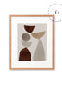 Brown Abstract Shapes IV Cuadro