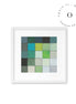 Green Squares Cuadro