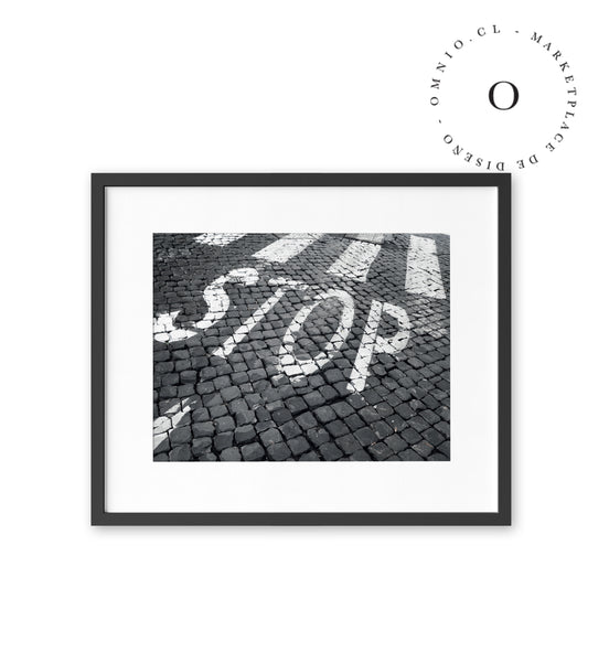 Street Photography Stop Bike Cuadro