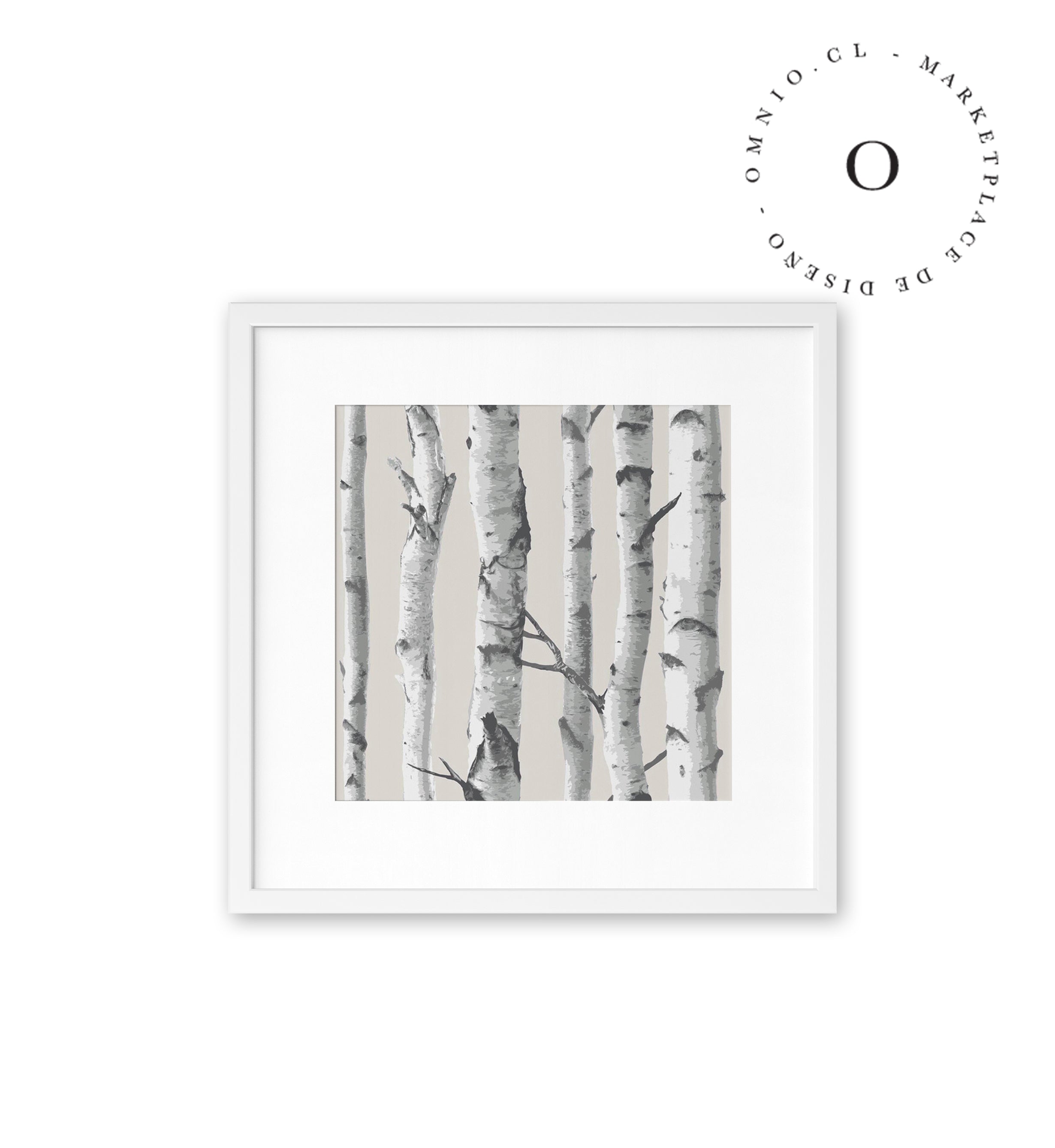 Tree Ilustration Cuadro