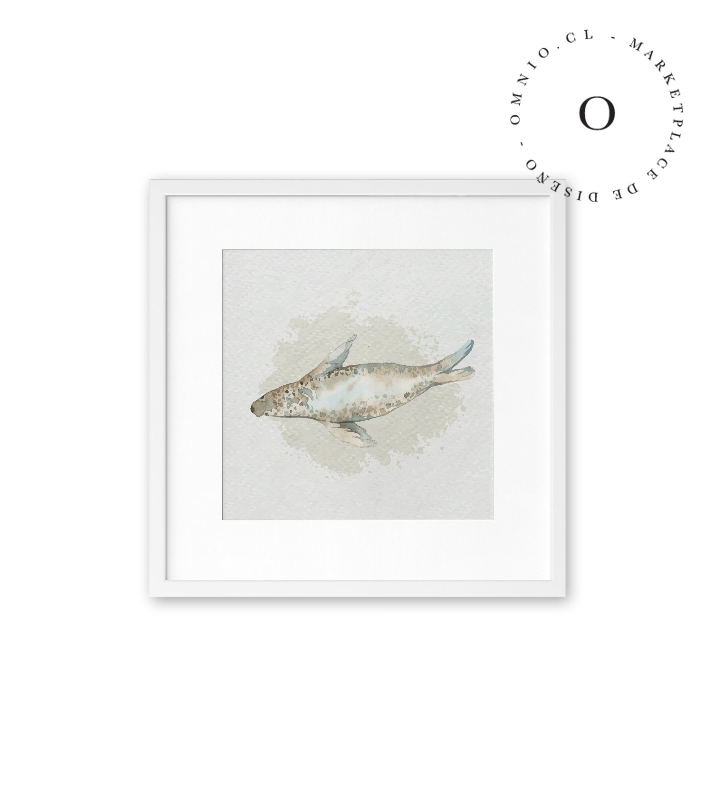 Watercolor I Seal Cuadro