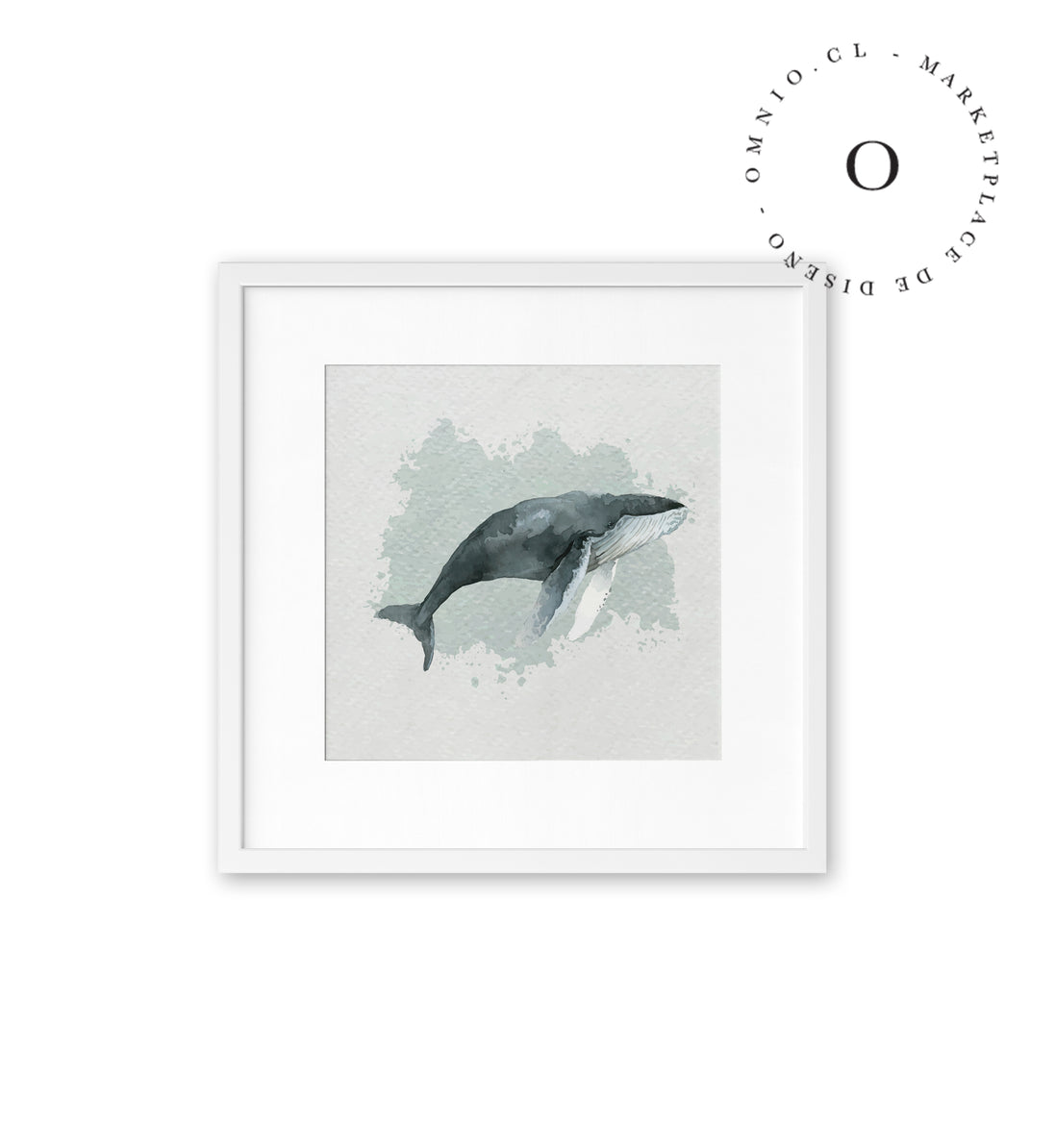 Watercolor I Whale Cuadro