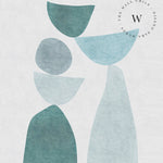 Papel Mural, Papel Pintado, Wallpaper, Mural, Empavonados, Vinilico Autoadhesivo para muros de la marca The Wall, diseño de tendencia Abstractum Blue