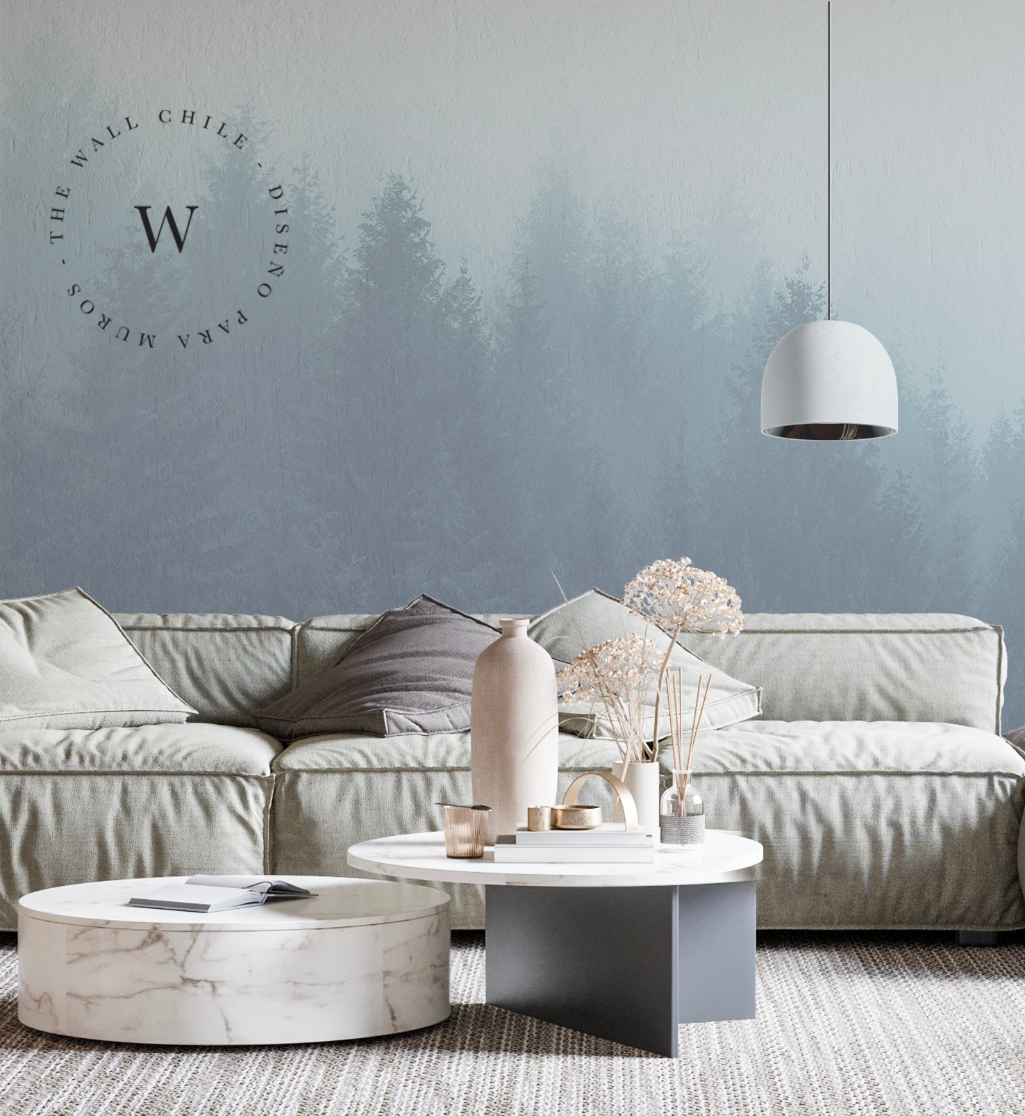 Papel Mural y Vinilico Autoadhesivo para muros de la marca The Wall, diseño de tendencia Alaska