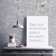 Papel Mural y Vinilico Autoadhesivo para muros de la marca The Wall, diseño de tendencia Alfabet