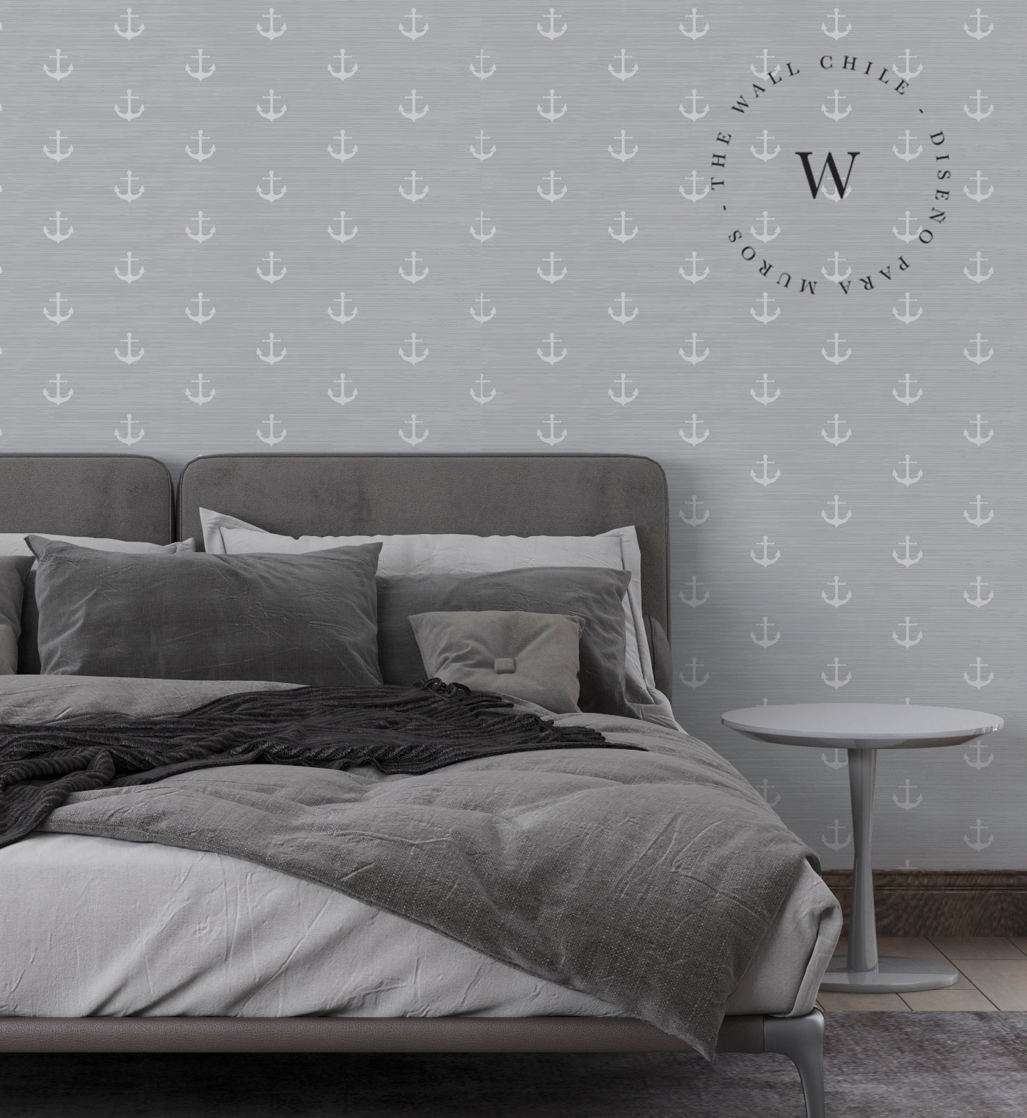 Papel Mural y Vinilico Autoadhesivo para muros de la marca The Wall, diseño de tendencia Ancla