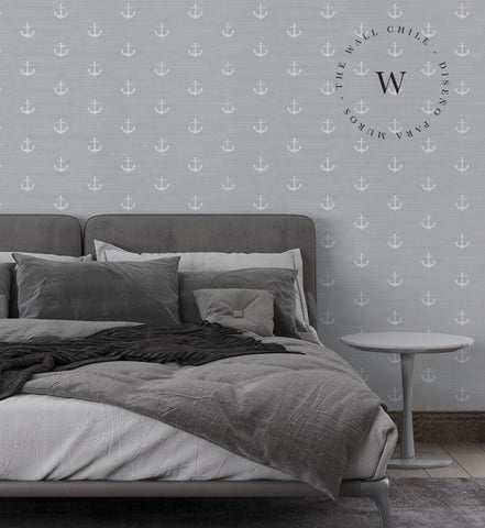 Papel Mural y Vinilico Autoadhesivo para muros de la marca The Wall, diseño de tendencia Ancla