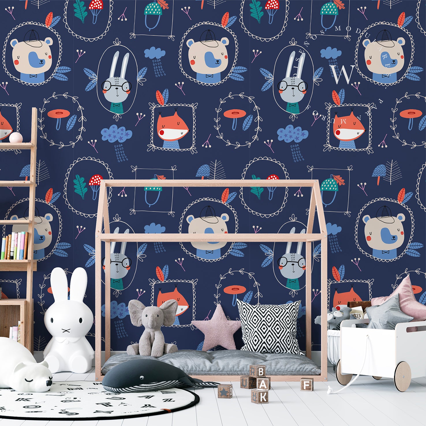 Papel Mural y Vinilico Autoadhesivo para muros de la marca The Wall, diseño de tendencia Animals Portrait