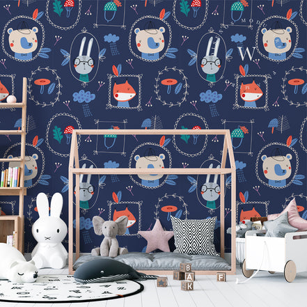 Papel Mural y Vinilico Autoadhesivo para muros de la marca The Wall, diseño de tendencia Animals Portrait