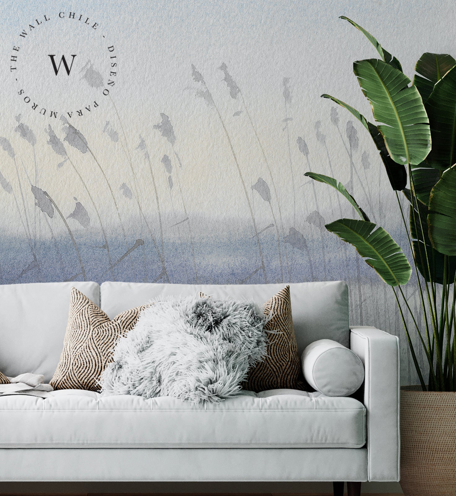 Papel Mural y Vinilico Autoadhesivo para muros de la marca The Wall, diseño de tendencia Art Grass