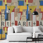 Papel Mural y Vinilico Autoadhesivo para muros de la marca The Wall, diseño de tendencia Art +