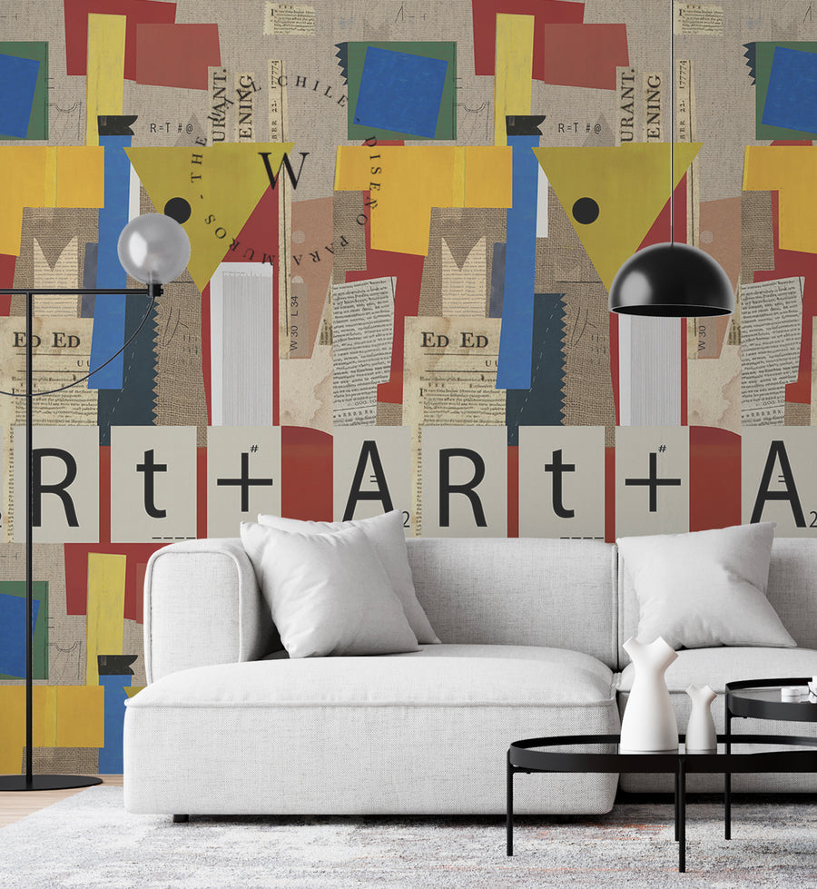 Papel Mural y Vinilico Autoadhesivo para muros de la marca The Wall, diseño de tendencia Art +