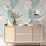 Papel Mural y Vinilico Autoadhesivo para muros de la marca The Wall, diseño de tendencia Banana Leaf