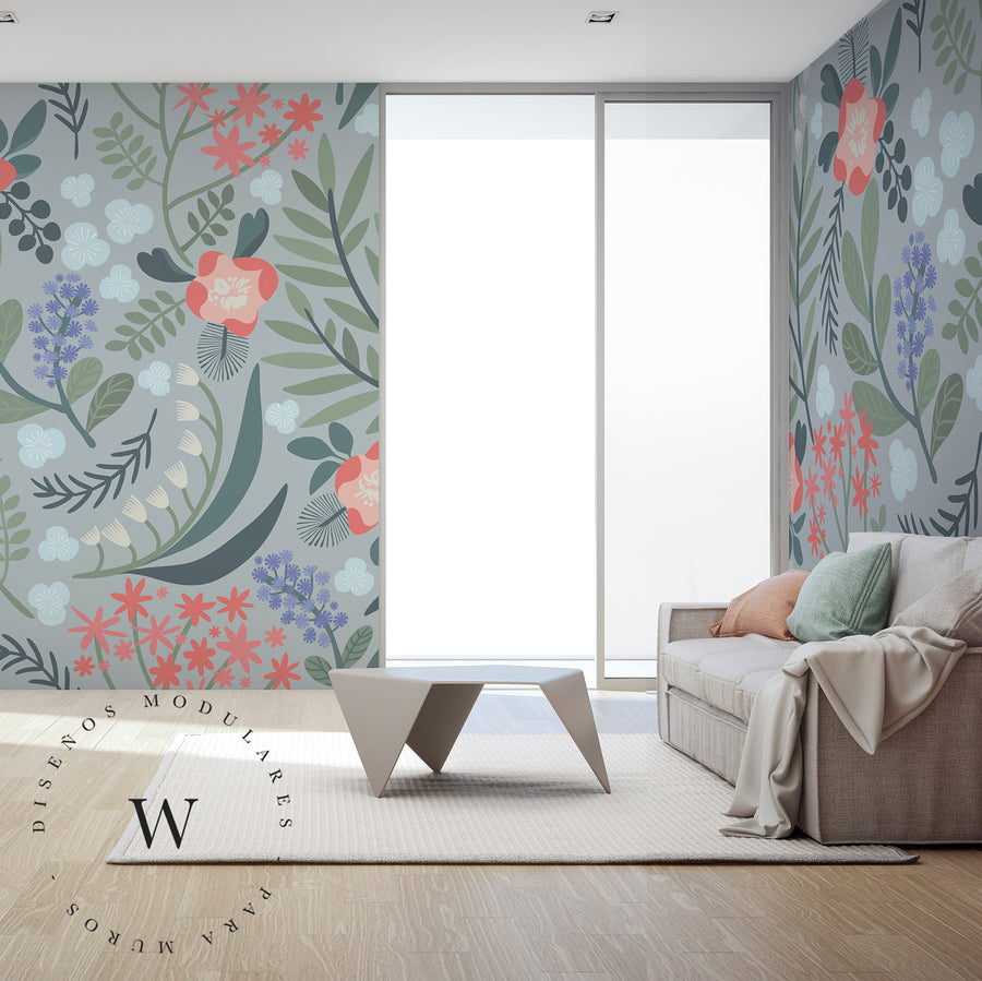 Papel Mural y Vinilico Autoadhesivo para muros de la marca The Wall, diseño de tendencia Beauty