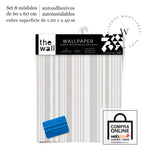 Papel Mural y Vinilico Autoadhesivo para muros de la marca The Wall, diseño de tendencia Beige Lines
