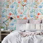 Papel Mural y Vinilico Autoadhesivo para muros de la marca The Wall, diseño de tendencia Big Flowers