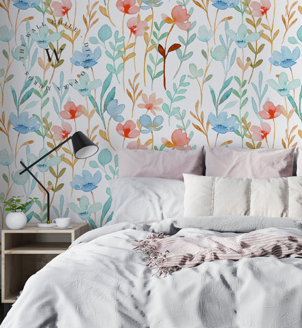 Papel Mural y Vinilico Autoadhesivo para muros de la marca The Wall, diseño de tendencia Big Flowers