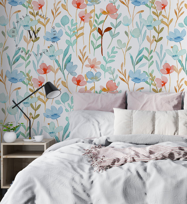 Papel Mural y Vinilico Autoadhesivo para muros de la marca The Wall, diseño de tendencia Big Flowers
