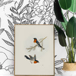 Papel Mural, Papel Pintado, Wallpaper, Mural, Empavonados, Vinilico Autoadhesivo para muros de la marca The Wall, diseño de tendencia Big Garden