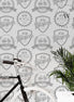 Papel Mural y Vinilico Autoadhesivo para muros de la marca The Wall, diseño de tendencia Bike