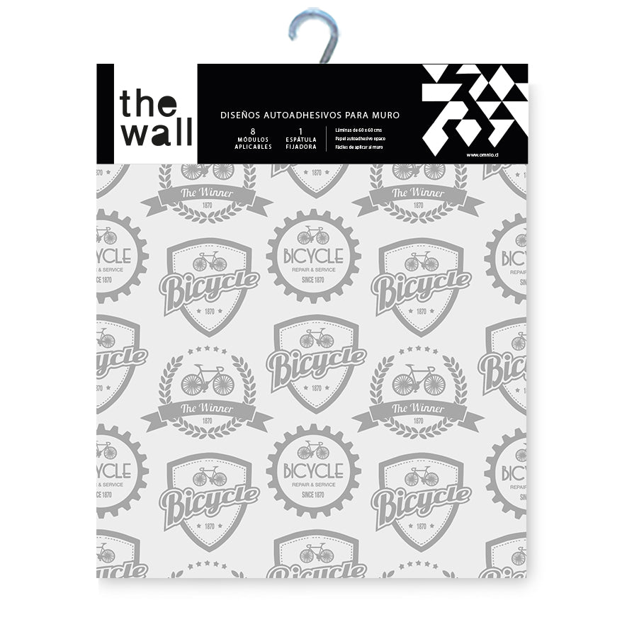 Papel Mural y Vinilico Autoadhesivo para muros de la marca The Wall, diseño de tendencia Bike