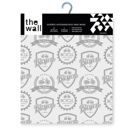 Papel Mural y Vinilico Autoadhesivo para muros de la marca The Wall, diseño de tendencia Bike
