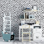 Papel Mural y Vinilico Autoadhesivo para muros de la marca The Wall, diseño de tendencia Black Stroke