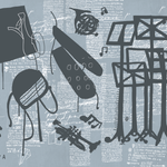 Papel Mural, Papel Pintado, Wallpaper, Mural, Empavonados, Vinilico Autoadhesivo para muros de la marca The Wall, diseño de tendencia Green Graffity The Wall, diseño de tendencia Music