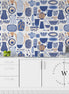 Papel Mural, Papel Pintado, Murales, Gigantografias, Vinilico Autoadhesivo para muros de la marca The Wall, diseño de tendencia Blue Kitchen