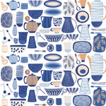 Papel Mural, Papel Pintado, Murales, Gigantografias, Vinilico Autoadhesivo para muros de la marca The Wall, diseño de tendencia Blue Kitchen