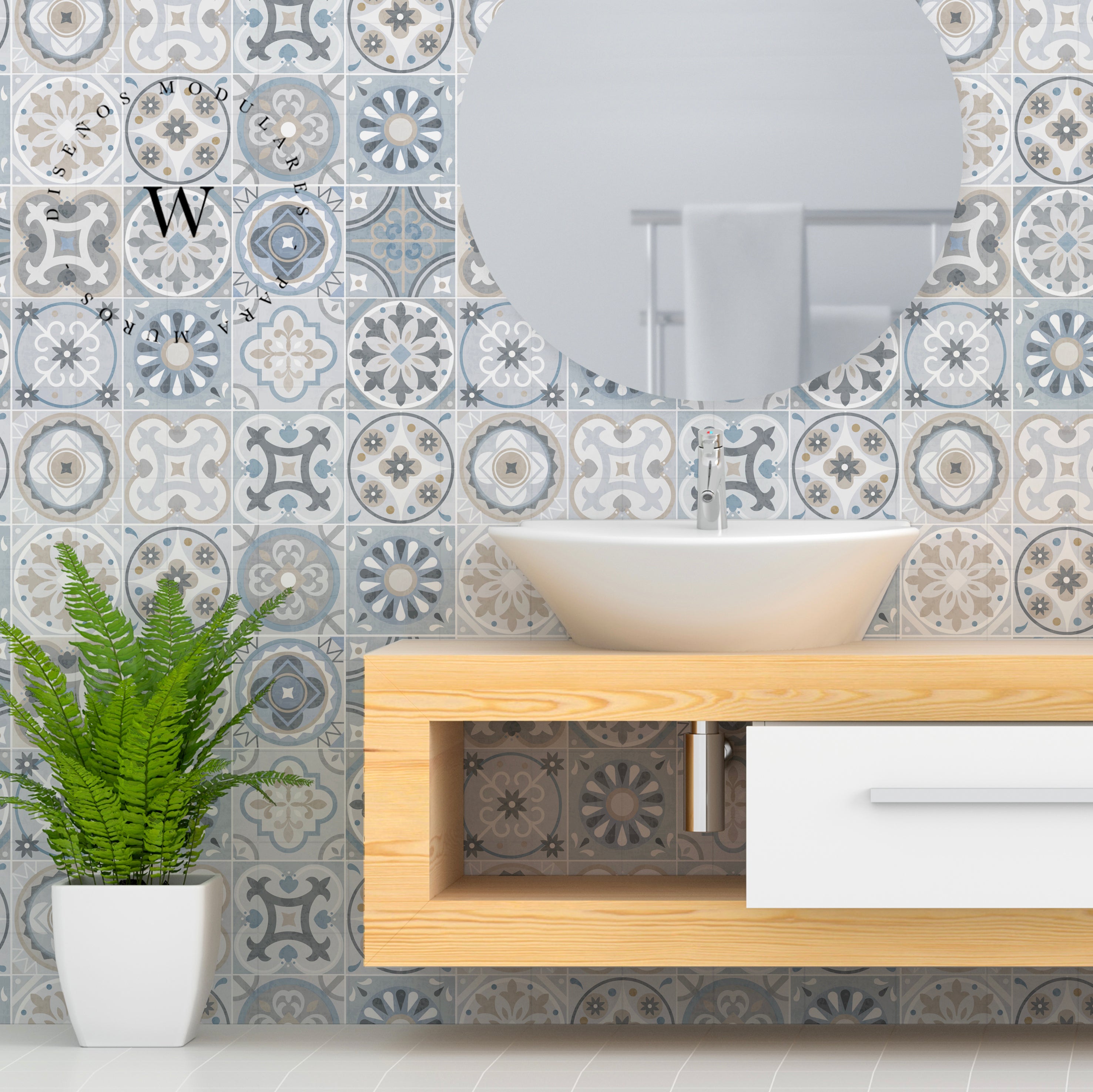 Blue Mosaico