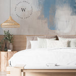 Papel Mural, Papel Pintado, Wallpaper, Mural, Empavonados, Vinilico Autoadhesivo para muros de la marca The Wall, diseño de tendencia Blue Paint