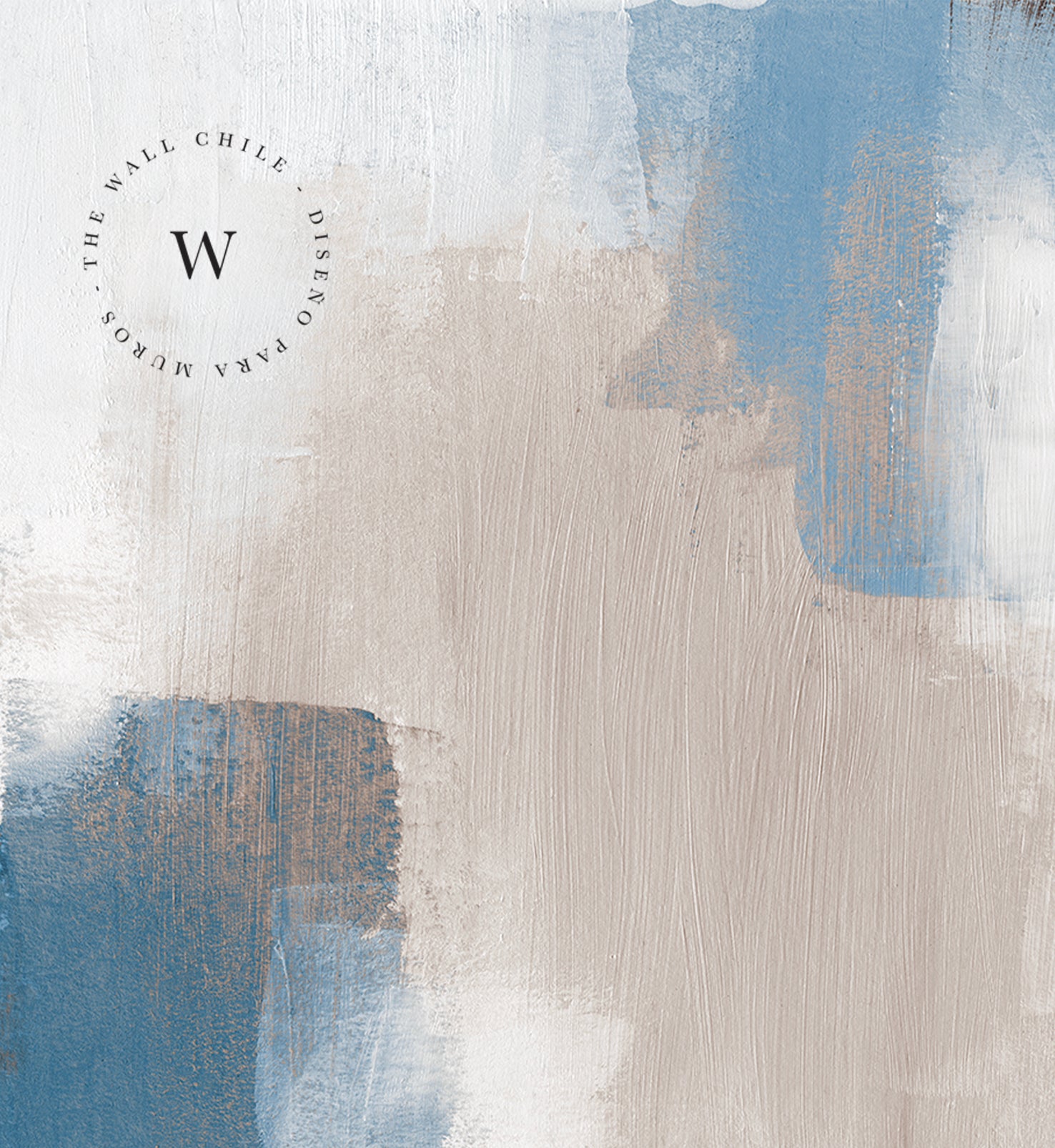 Papel Mural, Papel Pintado, Wallpaper, Mural, Empavonados, Vinilico Autoadhesivo para muros de la marca The Wall, diseño de tendencia Blue Paint