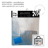 Papel Mural, Papel Pintado, Wallpaper, Mural, Empavonados, Vinilico Autoadhesivo para muros de la marca The Wall, diseño de tendencia Blue Paint